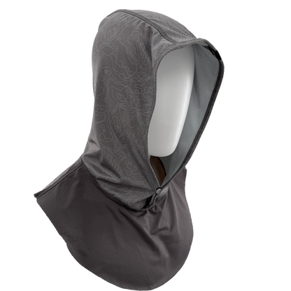 UV Protective Hood—Grey Topo