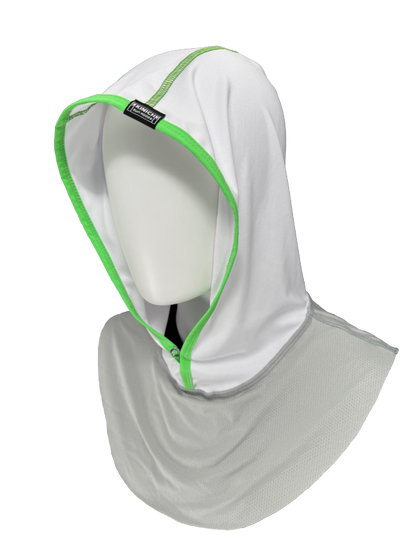 White and Scream Green no background Kinich Sun Hoody