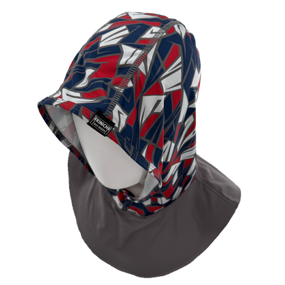 Red, White, and Blue-UV Protective Hood