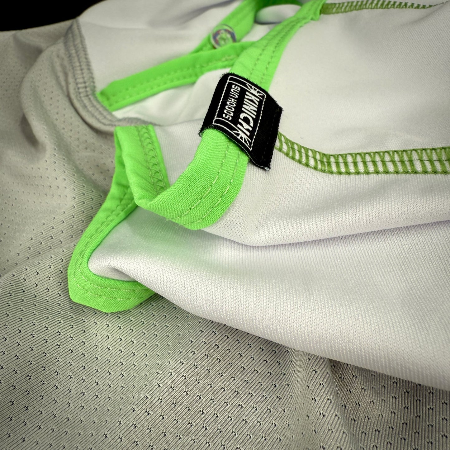 Kinich Sun Hood - UV Protective Hood - White / Scream Green