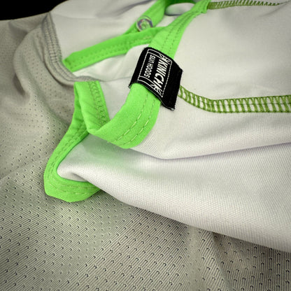 Kinich Sun Hood - UV Protective Hood - White / Scream Green
